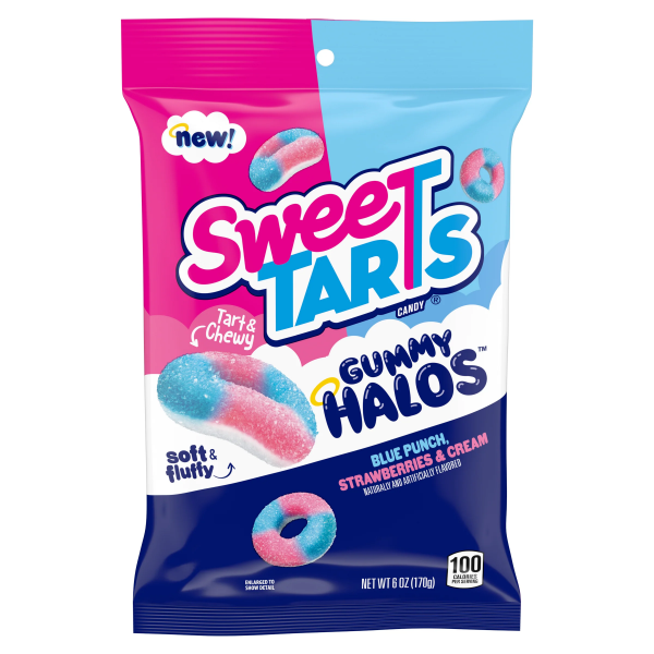 Sweetarts Gummy Halos Peg Bag 170 g – US Fruchtgummi, MHD 01.08.2026