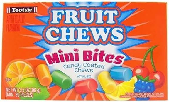Tootsie Fruit Chews Mini Bites 99g