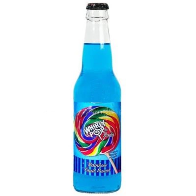Whirly Pop Soda Rainbow Fruit Punch 355ml, MHD 25.10.2025