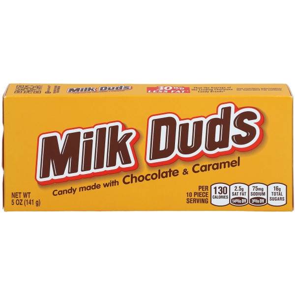 Milk Duds Chocolate & Caramel 141g, Gluten frei