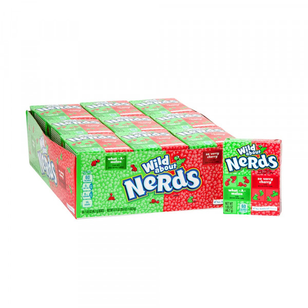 36 x Nerds Watermelon and Wild Cherry 47g