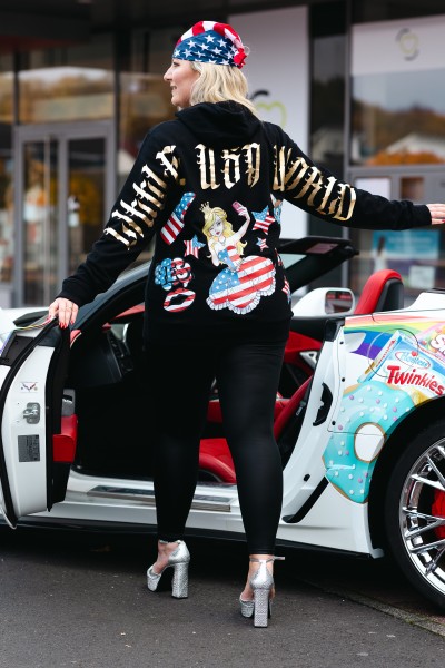 Hoodie "Princess" Black/Gold Gr. 2XL