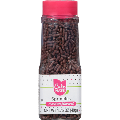 Cake Mate Sprinkles, Chocolate Flavored