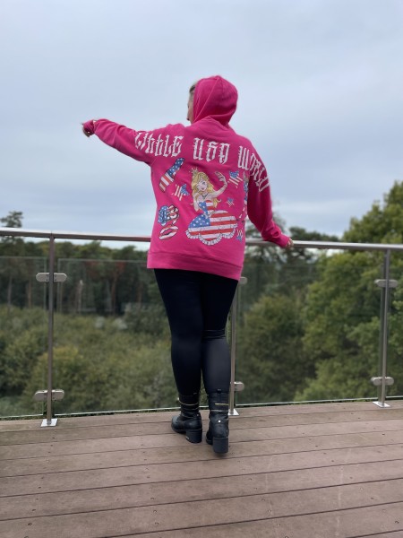 Hoodie "Princess" Pink Gr. XL