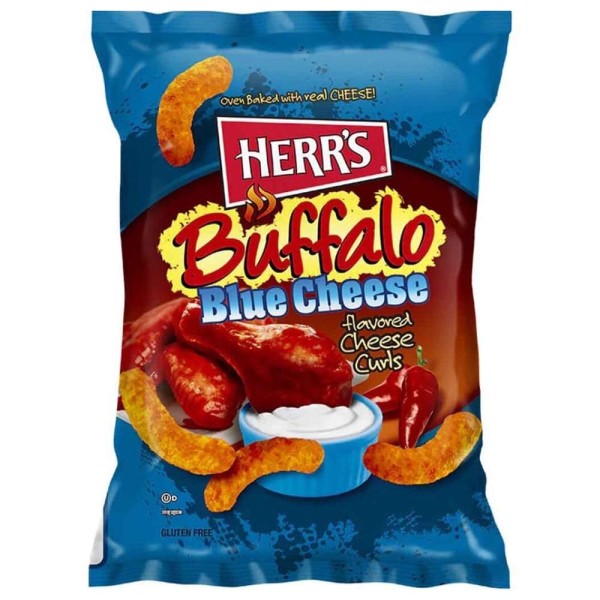 Herr's Buffalo Blue Cheese Curls 170gr USA