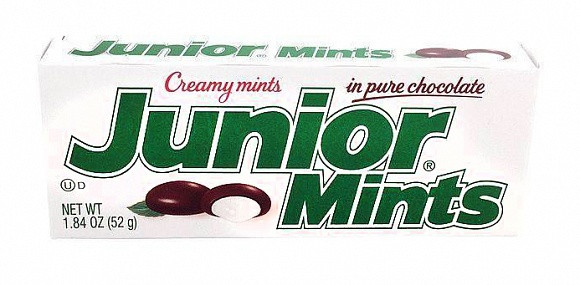 Junior Mints 52 g – Amerikanische Schokolade mit Minzfüllung