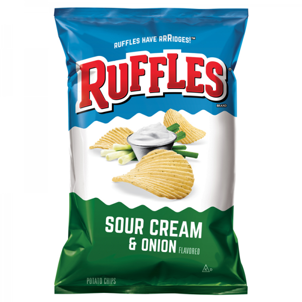 Ruffles Sour Cream & Onion Potato Chips 184g