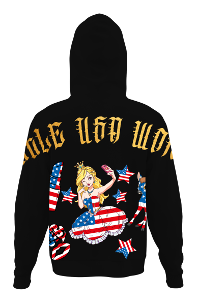 Hoodie "Princess" Black/ Gold Gr. L