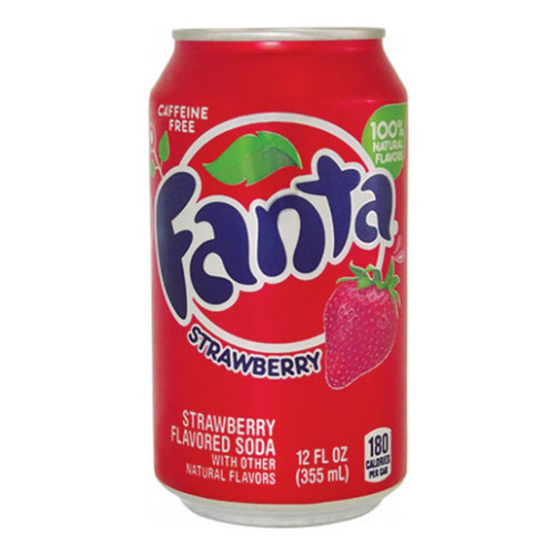 Fanta Strawberry Soda 355ml, MHD 30.09.2026